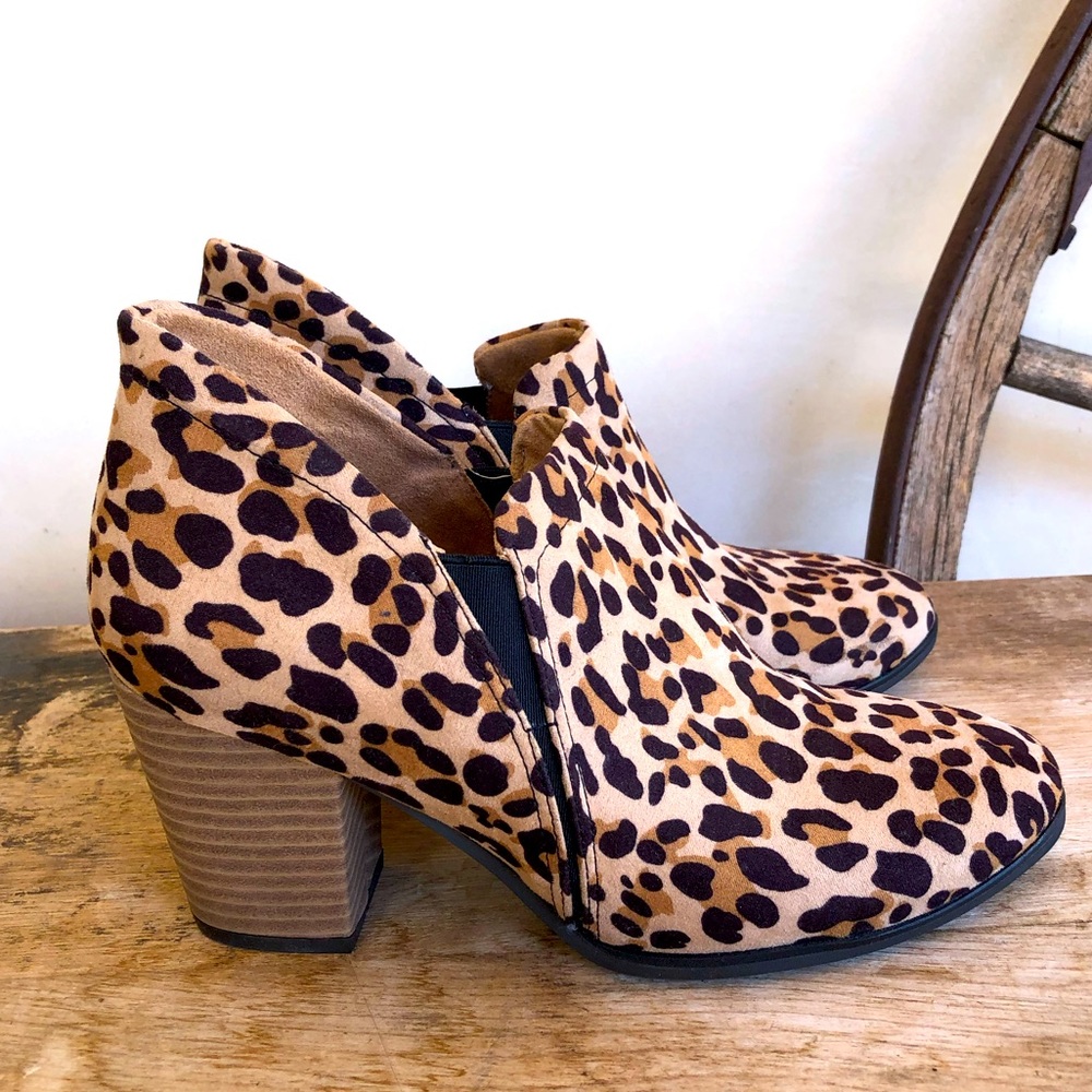 DR SCHOLL’s Energized Comfort Leopard Booties NEW!